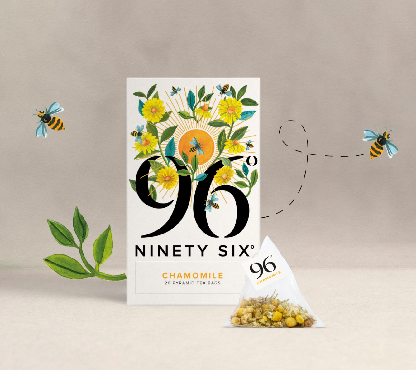 96 degrees chamomile tea